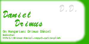 daniel drimus business card